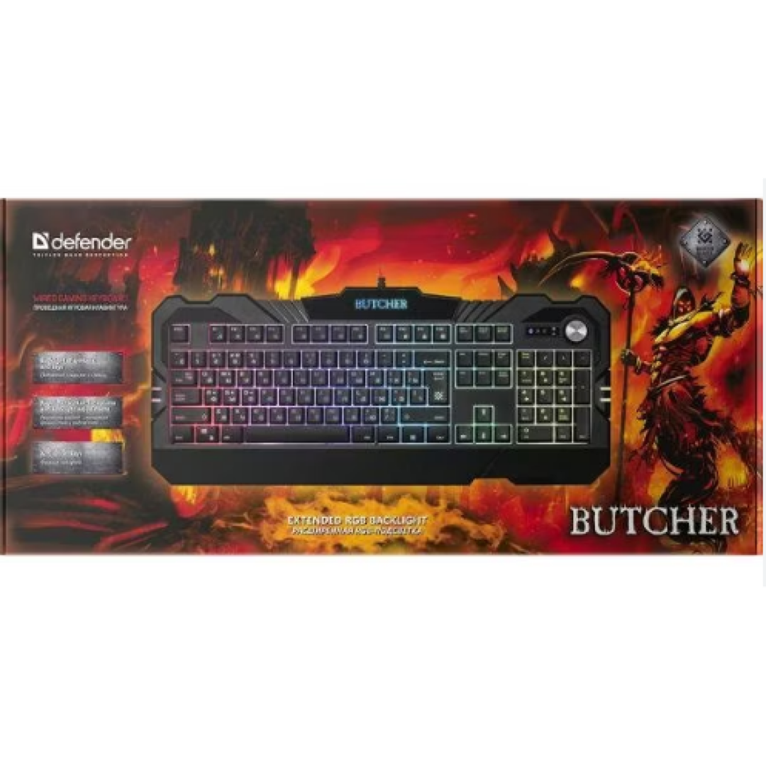 Oyun klaviaturası Defender Butcher GK-193DL — Klaviaturalar və siçanlar, Bakı (2)