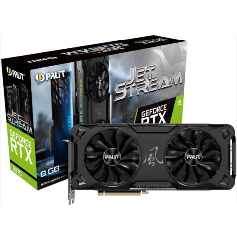 Videokart Palit GeForce RTX 3070 8GB GDDR6 JetStream V1 (NE63070019P2-1040J) — Almal — ვიდეობარათები