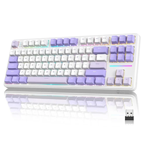 Attack Shark X87 Twilight Purple Gaming Keyboard — 165 ₼ · Bakı · Klaviaturalar və siçanlar Attack Shark X87 Twilight Purple Gaming Keyboard — Bakı