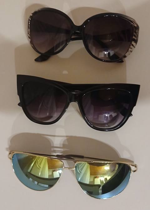 Gün eynəkləri dəsti – 3 model - Böyük ölçülü, oval forma: tünd — Digah