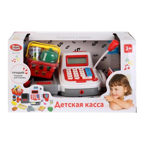 Oyun dəsti Play Smart Supermarket aksessuarlarla (səs, işıq) 33.5x19x18.5sm 18 əd/2 yaş 3+ — Bakı