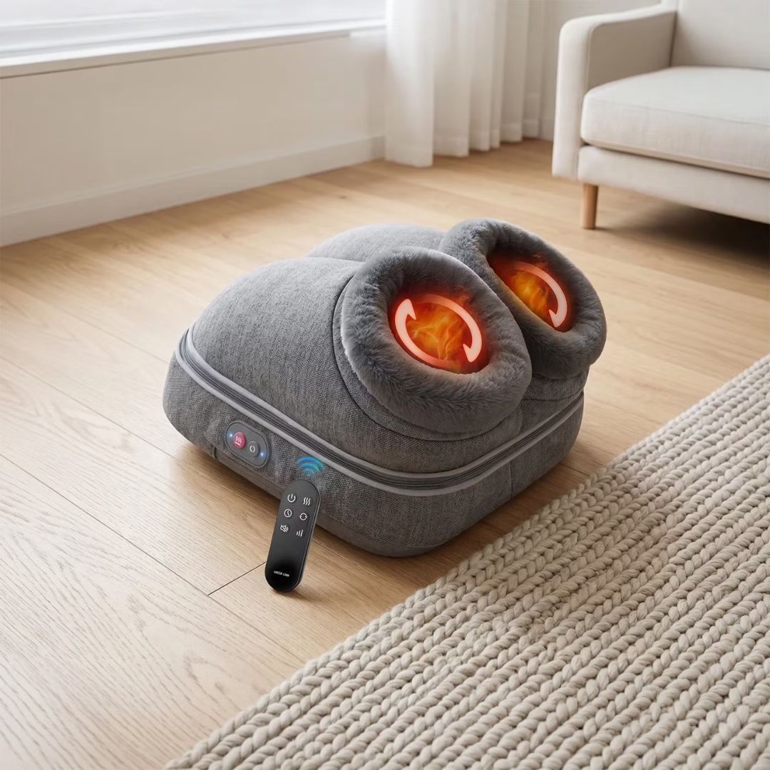 Green Lion Foot Care Pro Shiatsu Foot Massager Grey — Masaj aparatları, Bakı (3)