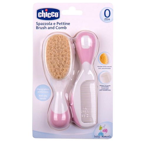 Daraq və fırçadan ibarət dəst Chicco, doğuşdan, Çəhrayı — Bakı
