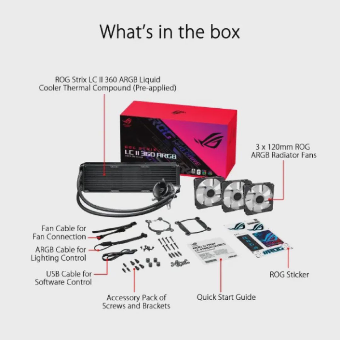 Asus ROG Strix LC II 360 Argb — Mallar, Bakı (7)