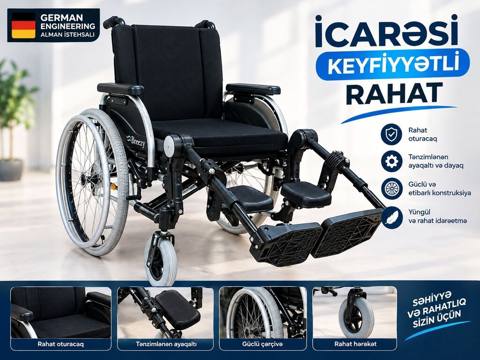 İcarəyə verilir: keyfiyyətli, rahat manual əlil arabası (German — Медицинские товары