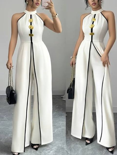Qadın üçün elegant kombinezon Ölçü M - Rəng: ağ, qara kontrast — 10 ₼ · Bakı, Nərimanov · Kombinezon və yarımsız kombinezon Qadın üçün elegant kombinezon Ölçü M - Rəng: ağ, qara kontrast — Bakı