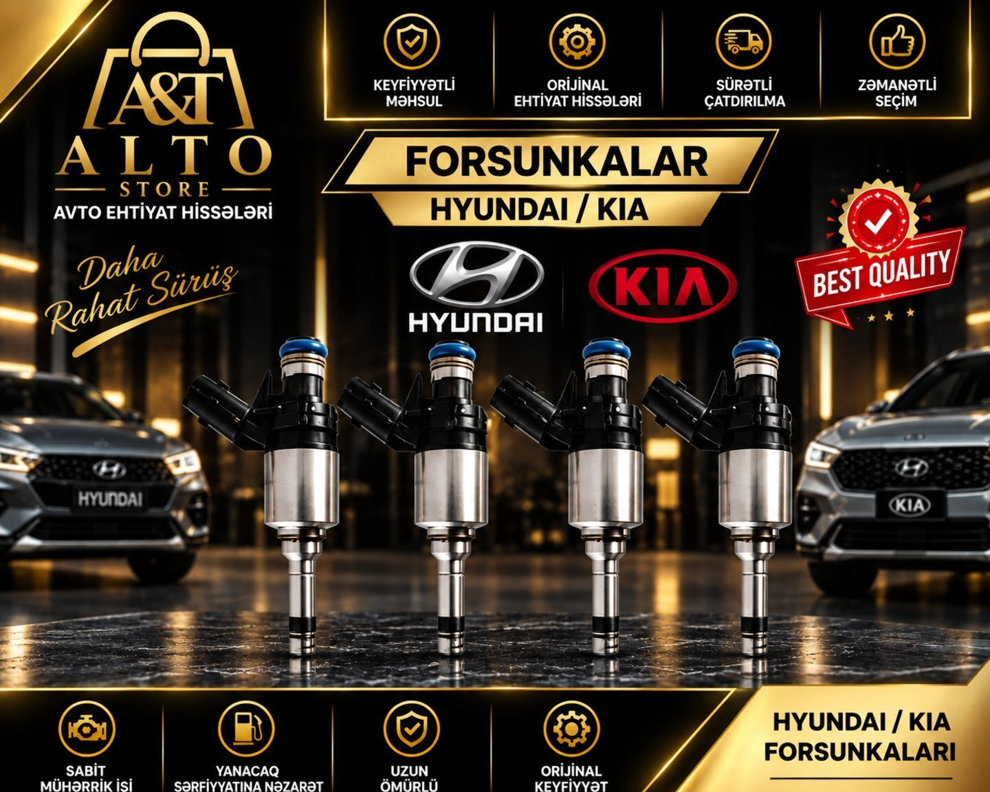 Yanacaq forsunkası Hyundai və Kia modelləri üçün — Bakı