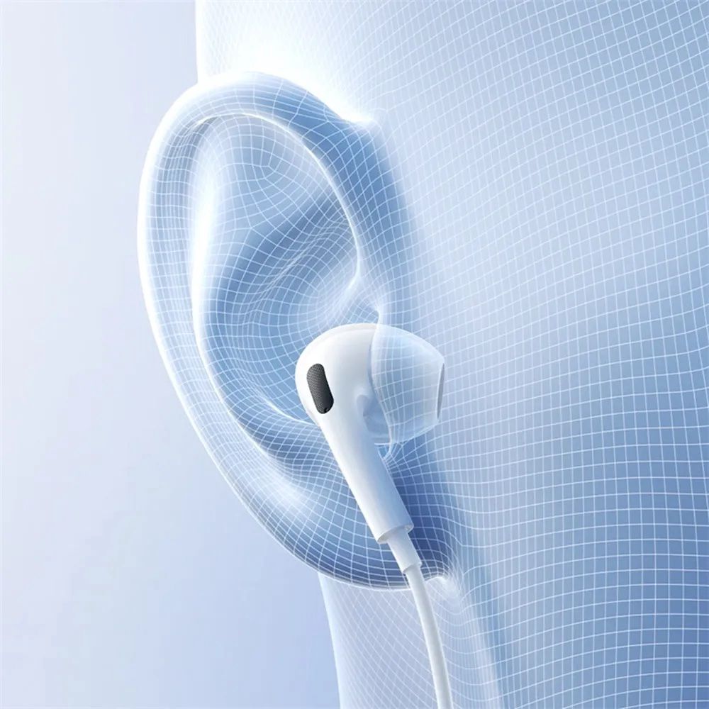 Baseus Encok CZ19 Wired Earphones Moon White — Simli qulaqlıqlar, Bakı (2)