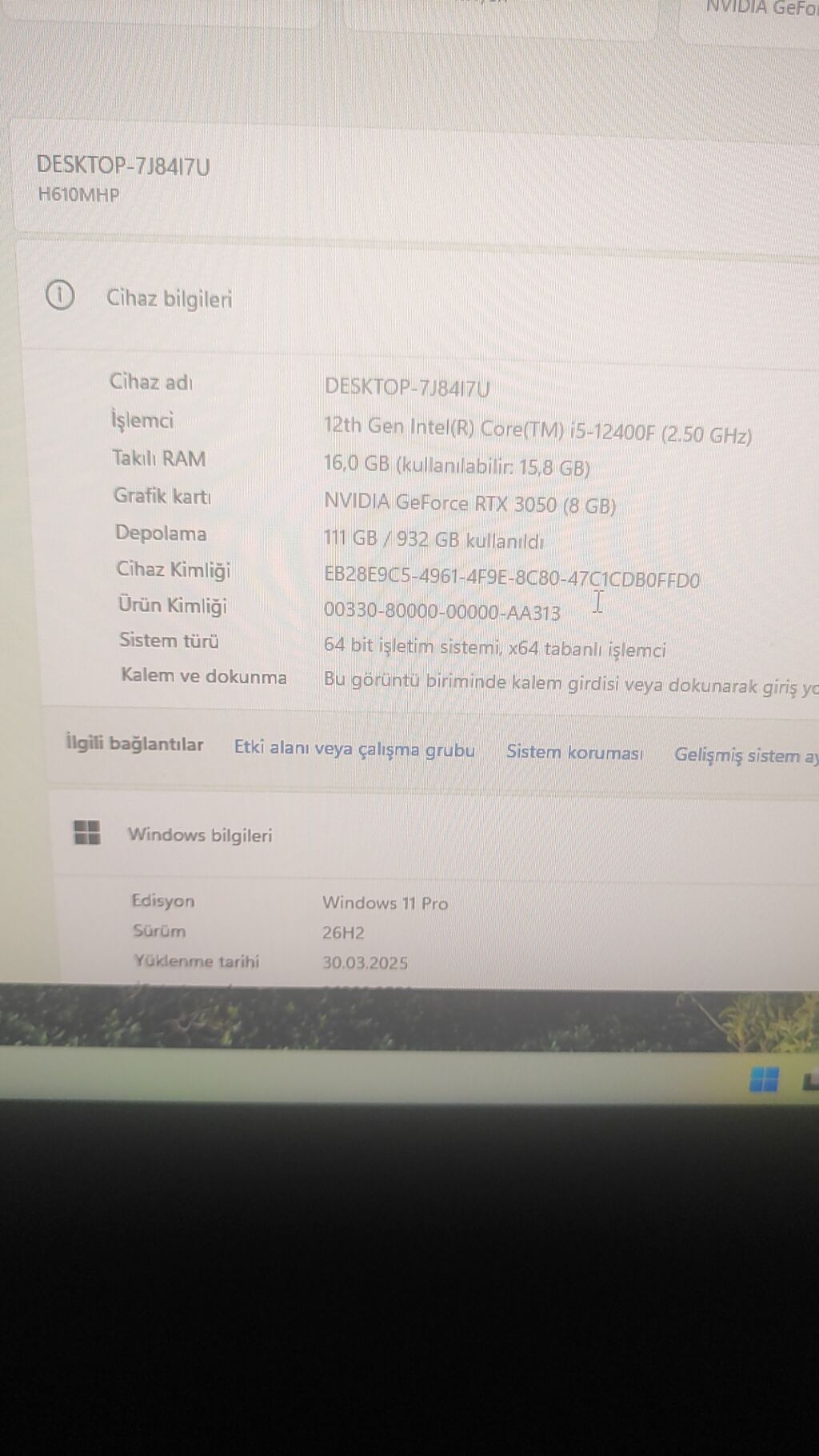 Gaming masaüstü kompüter dəsti Texniki göstəricilər (ekrandakı — Masaüstü kompüterlər, Digah (4)