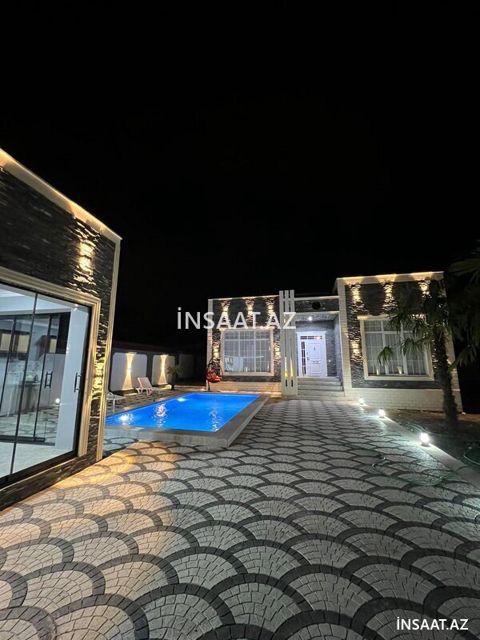 Modern dizayınlı hovuzlu evlərin tikintisi və təmiri — Bakı