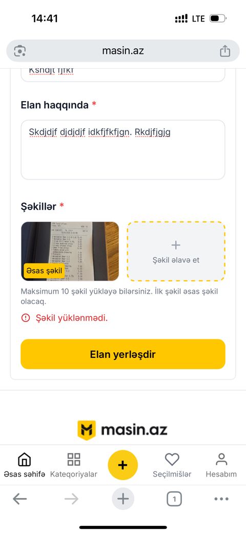 Snsndj skdjdj — 12 ₼ · Naftalan · Ehtiyat hissələri Snsndj skdjdj — Naftalan