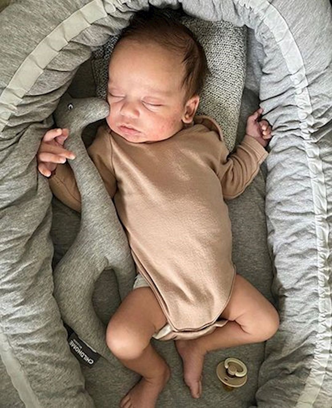 Yumşaq oyuncaq Childhome Baby Giraffe Jersey boz 35 sm — Yumşaq oyuncaqlar, Bakı (3)