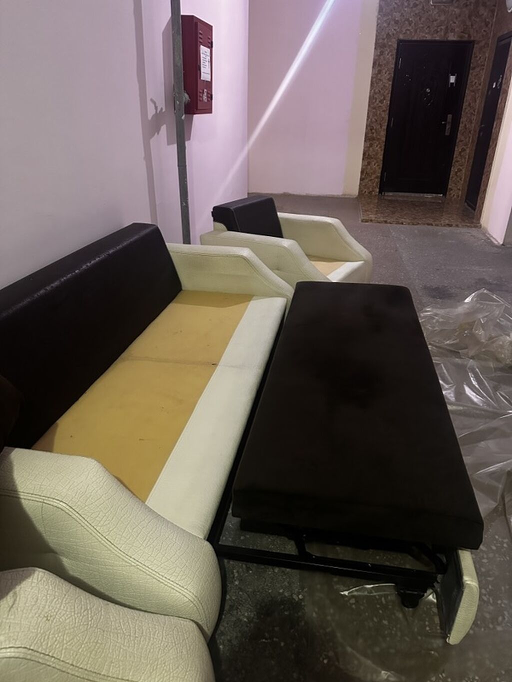 İşlənmiş, Divan, 2 kreslo, Divan, Açılan — Yumşaq mobilya dəstləri, Mehdiabad (7)