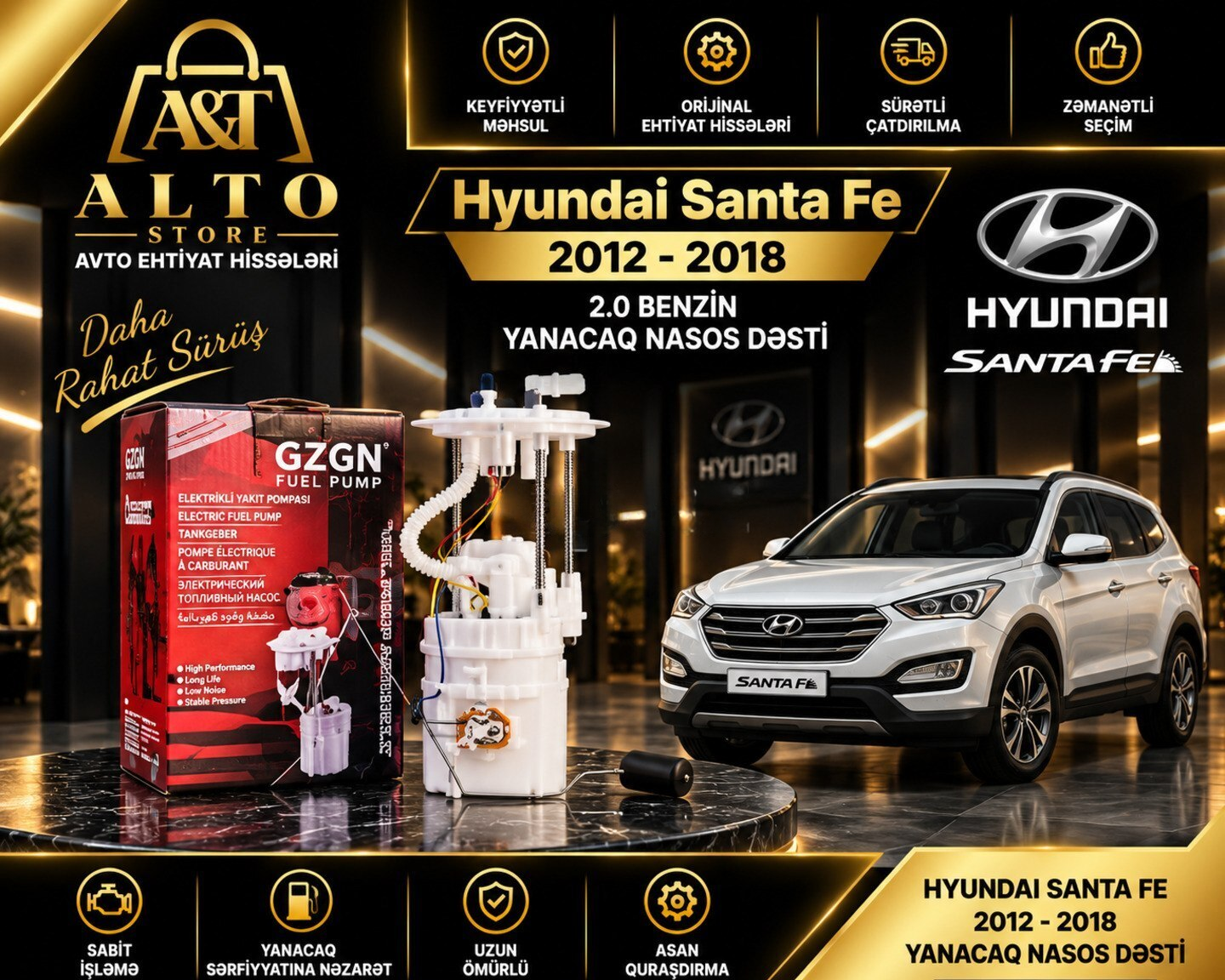 Yanacaq nasosu dəsti Hyundai Santa Fe 2012-2018 2.0 — Bakı