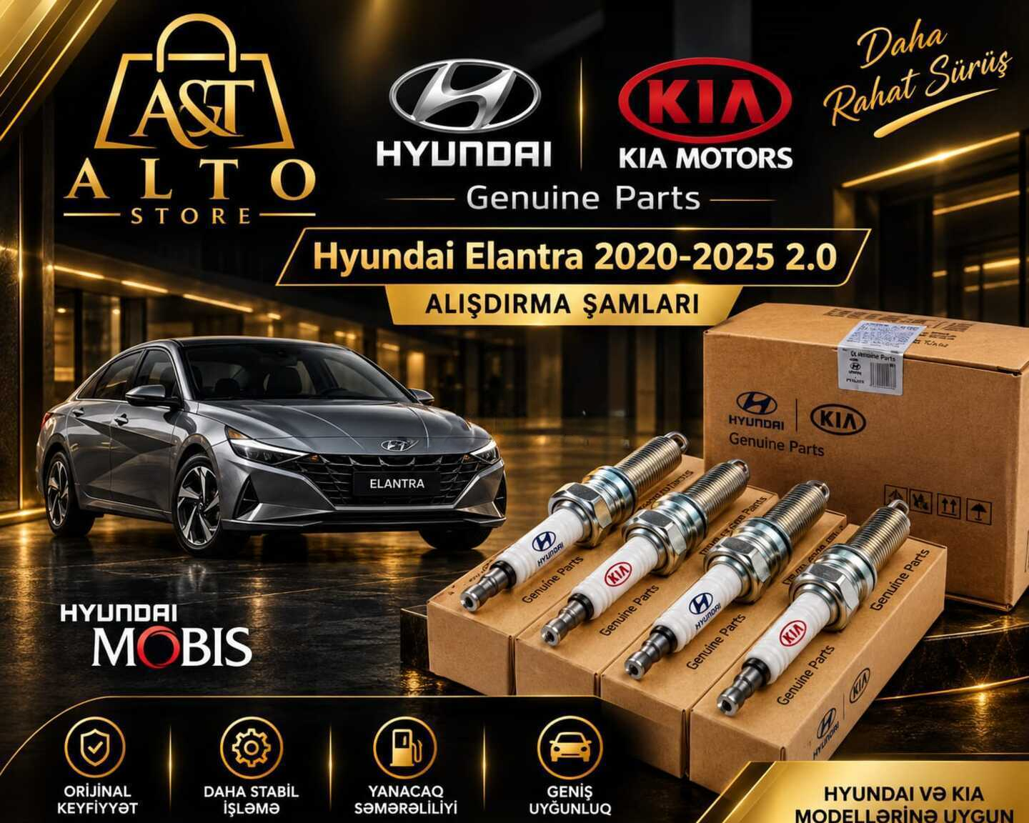 Alışdırma şamı Hyundai Elantra 2.0 (2020-2025) — Авто
