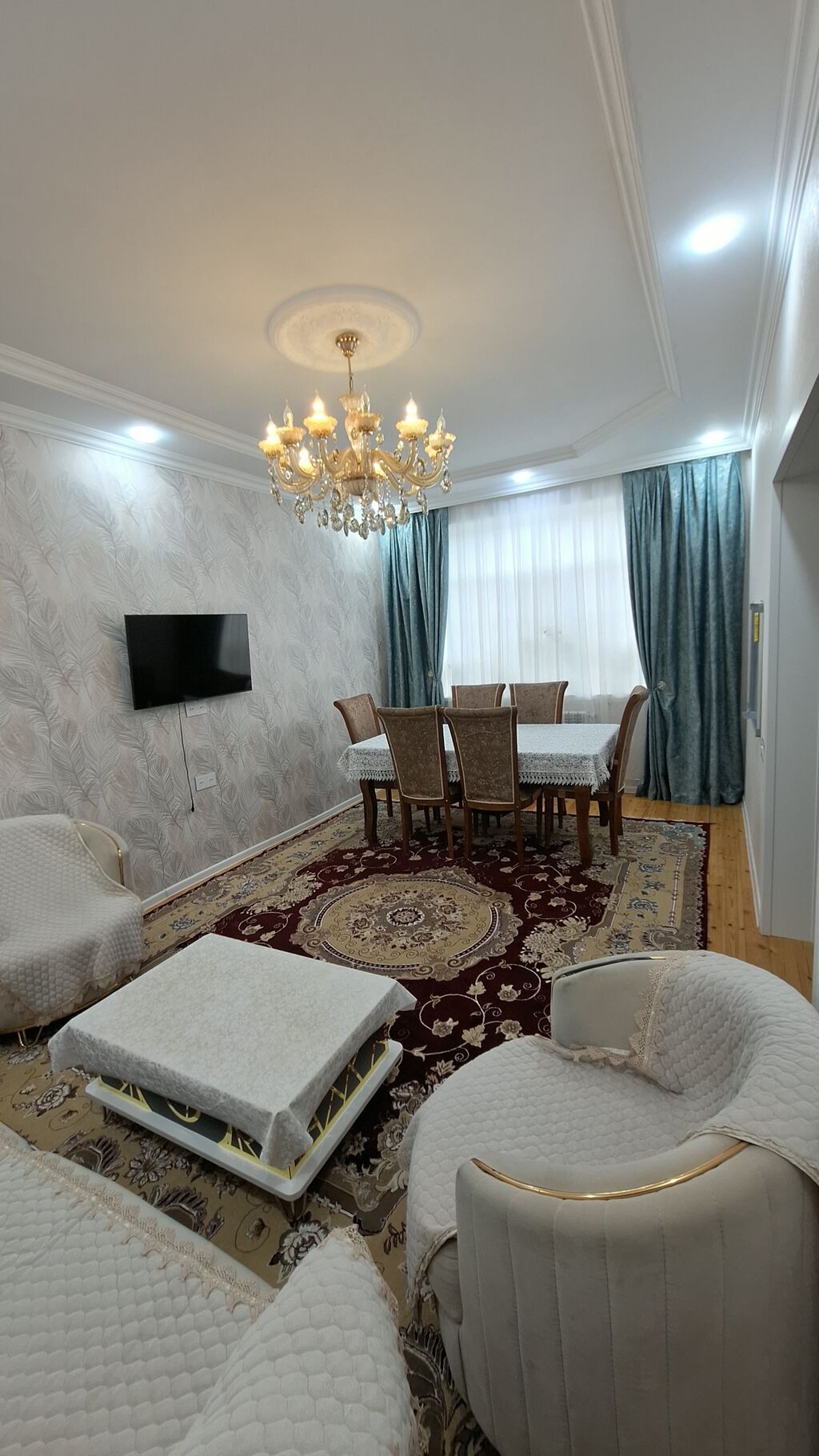3 otaqlı həyət evi - Geniş, tam daş döşənmiş həyət: küncdə — Ev, villa, Digah (7)