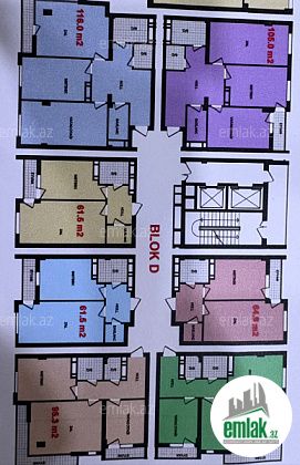 Satılır 2 otaqlı 61.5 m² yeni tikili Qaraçuxur — Mənzil (5)