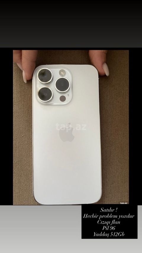 IPhone 14 Pro, 512 GB, Ağ — 1 000 ₼ · Masazır · Apple iPhone IPhone 14 Pro, 512 GB, Ağ — Masazır
