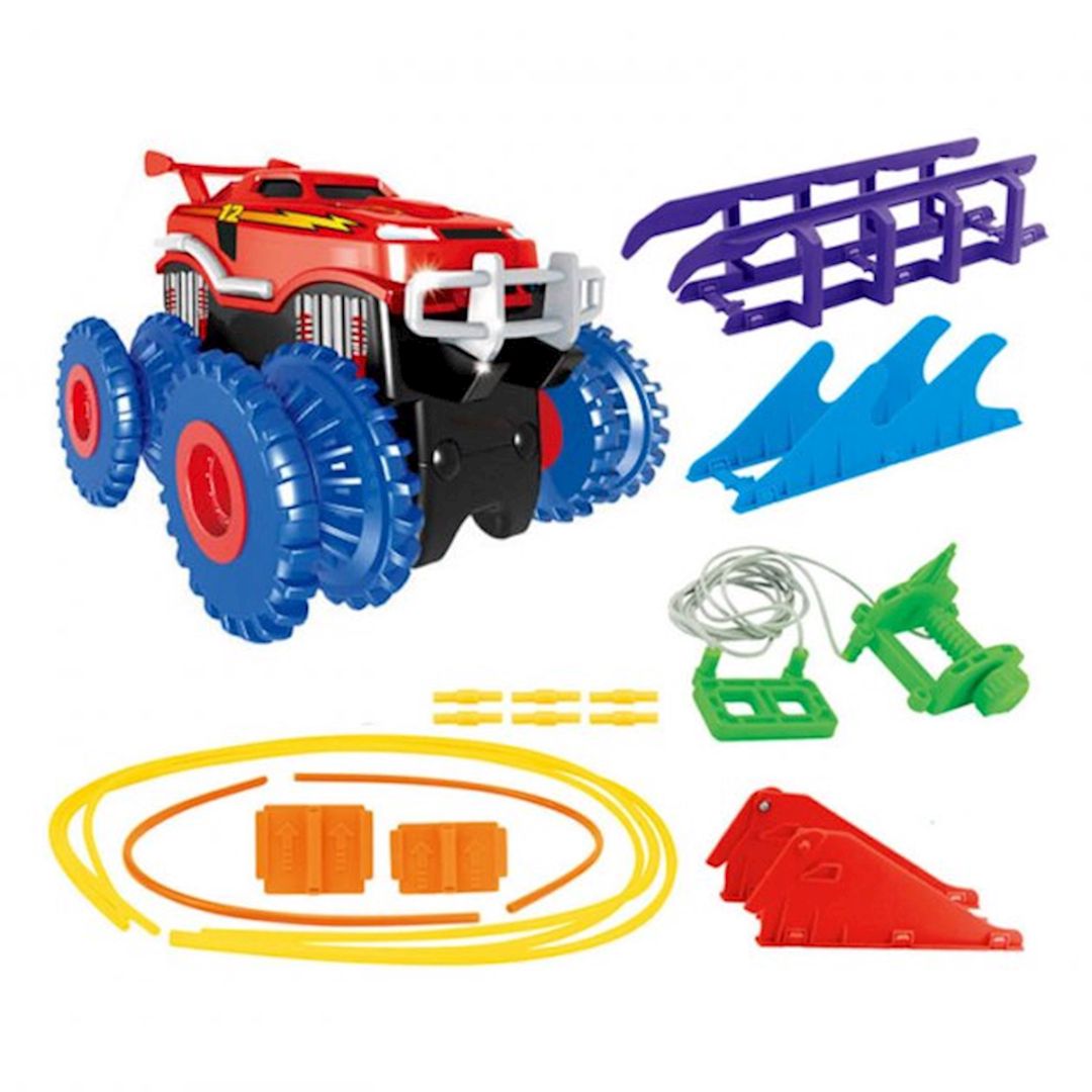 Oyun dəsti Supertoys Trix Trux Monster Trucks that Flip, Climb and Zip-Line — Mallar, Bakı (2)