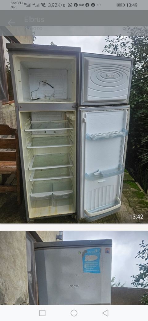 Xarab 2 qapılı Nord Soyuducu Satılır, rəng - Boz — 50 ₼ · Xırdalan · Soyuducular Xarab 2 qapılı Nord Soyuducu Satılır, rəng - Boz — Xırdalan