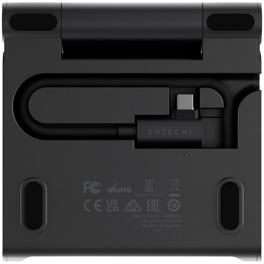Altlıq Satechı OntheGo, qatlanan, hab ilə iPad/iPhone üçün, Space Black — Şarj cihazları, Bakı (6)