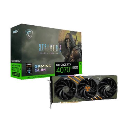 Videokart MSI PCI-Ex GeForce RTX 4070 Ti Super 16G Gaming Slim Stalker 2 Edition — Bakı