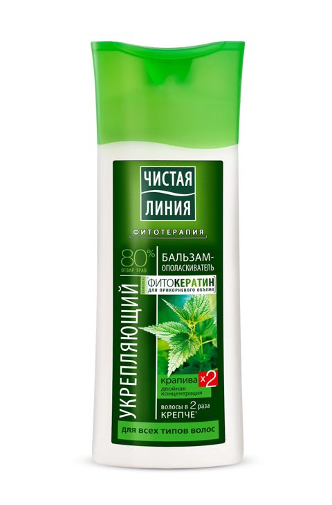 Saçlar üçün balzam-yaxalayıcı Чистая Линия Bərkidici Gicitkən, 230 ml — Bakı