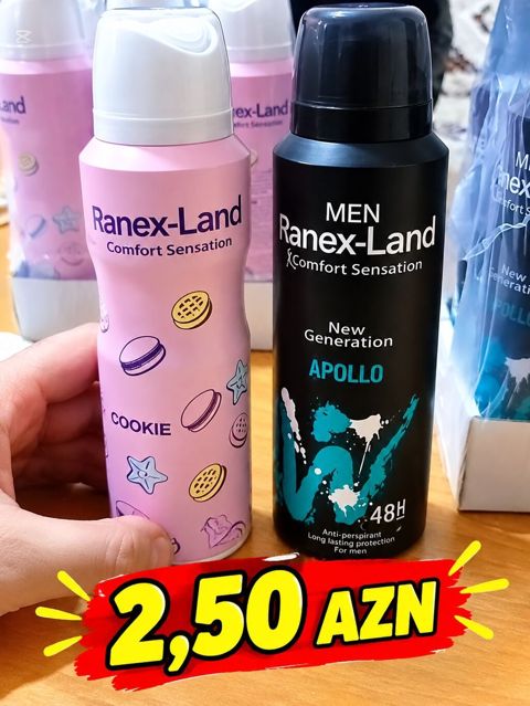 Ranex-Land dezodorant spreyləri - Brend: Ranex-Land Comfort Sensation — Bakı