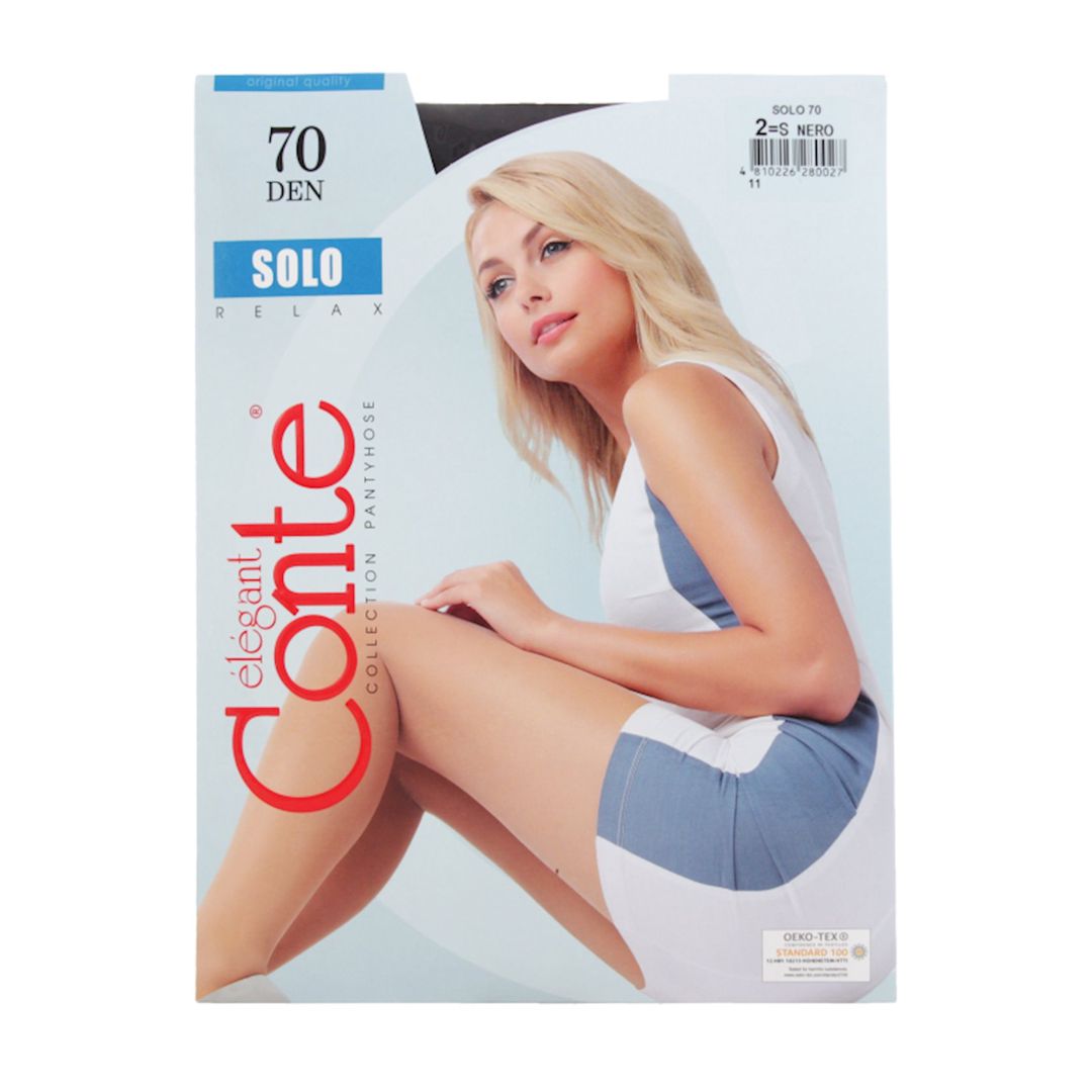 Kolqotka Conte Elegant Solo, 70den, ölçü 2(S), Nero — Mallar, Bakı