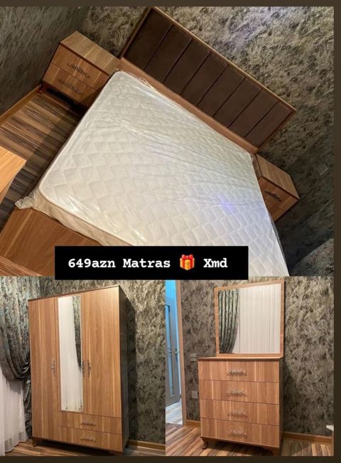 Yataq otağı dəsti Tərkib: - İki tumbalı geniş ikinəfərlik çarpayı — Mehdiabad