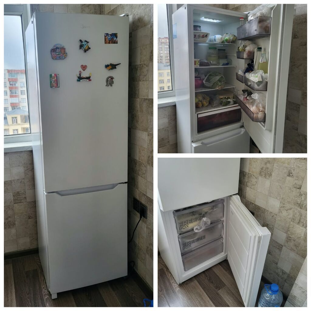 Midea soyuducu 250azn. nofrost evden satişdi. problemsiz. Unvan Yeni
