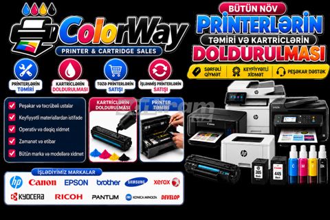 Colorway – printer və kartric xidmətləri — Bakı