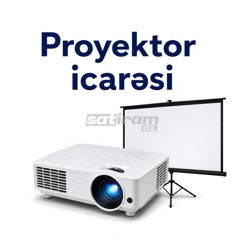 Proyektor və Pərdə İcarəsi — 30 ₼ · Bakı · Avadanlıq icarəsi Proyektor və Pərdə İcarəsi — Bakı