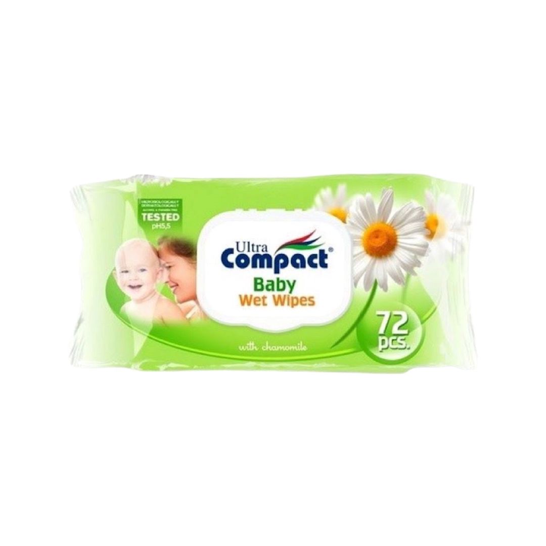 Uşaqlar üçün nəm salfetlər Ultra Compact, 72 ədəd (8697420531188) — Mallar, Bakı