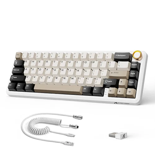 Attack Shark X66 Cheese White Gaming Keyboard — Klaviaturalar və siçanlar, Bakı