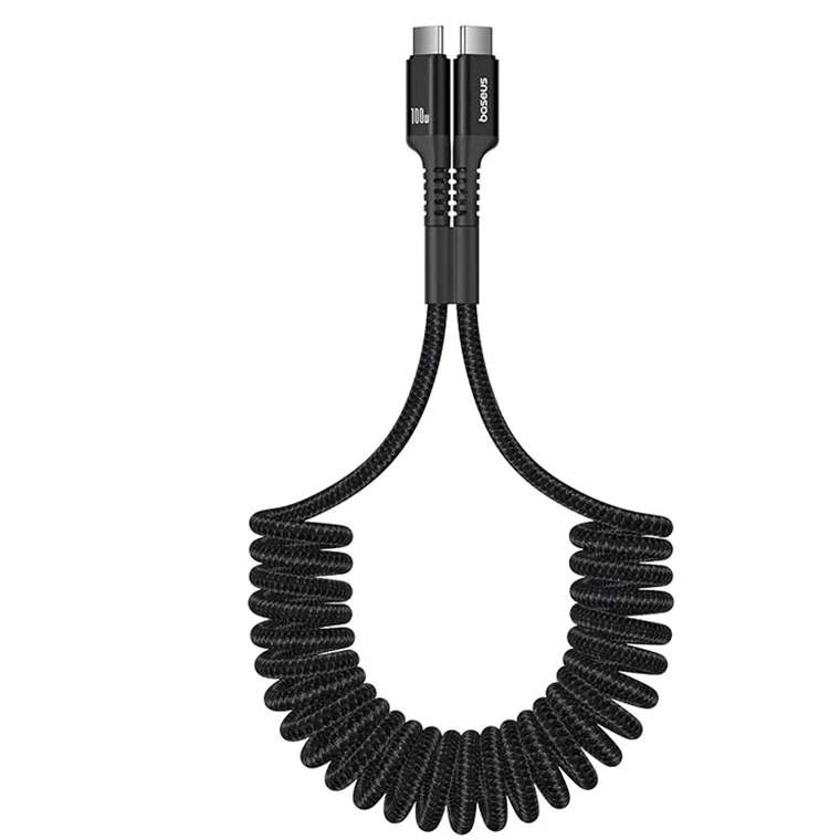 Baseus Fish-Eye 100W Type-C Kabel - Cluster Black — Şarj cihazları, Bakı