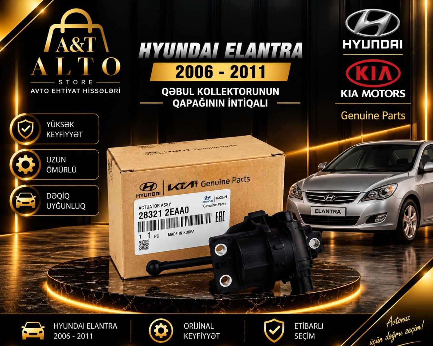 Hyundai, Kia qəbul kollektorunun qapağının intiqalı — Bakı