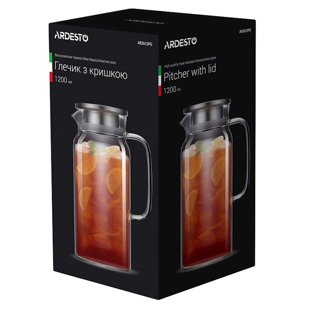 Səhəng Ardesto AR-2612-PG 1.2 l, şüşə, qapaqla, şəffaf — Mallar, Bakı (2)