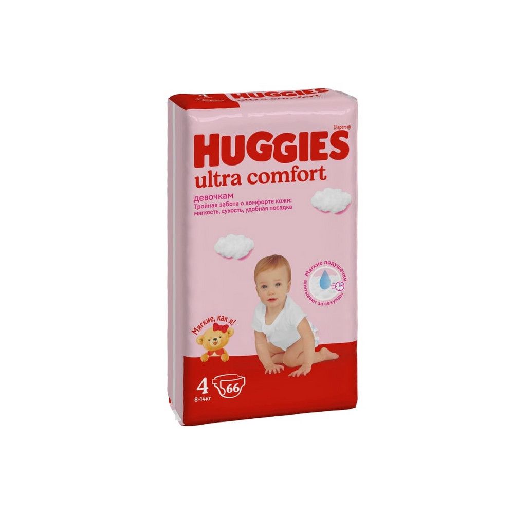Qızlar üçün bezlər Huggies Ultra Comfort 4 66 əd — Mallar, Bakı (2)