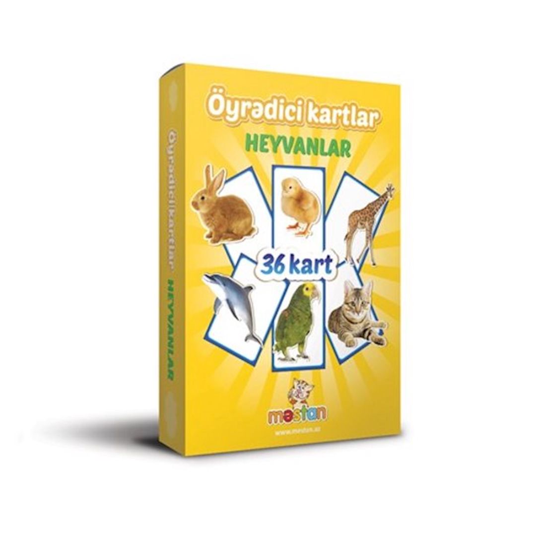 Öyrədici kartlar Mestan Heyvanlar — Mallar, Bakı