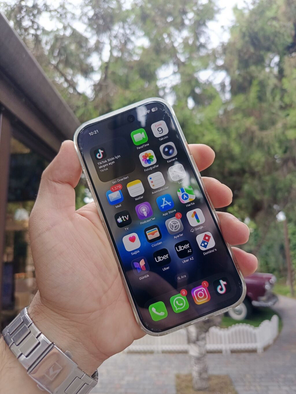 IPhone 17 Pro Max, 256 GB, Gümüşü, Simsiz şarj — Apple iPhone, Digah (5)
