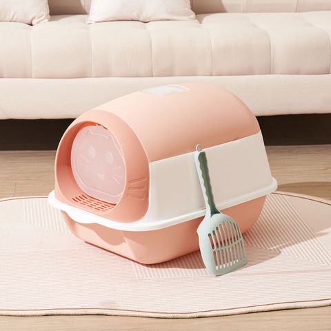 Pişiklər üçün tualet-evcik cathome_645, qapalı, 36x50x35 sm, çəhrayı — Bakı