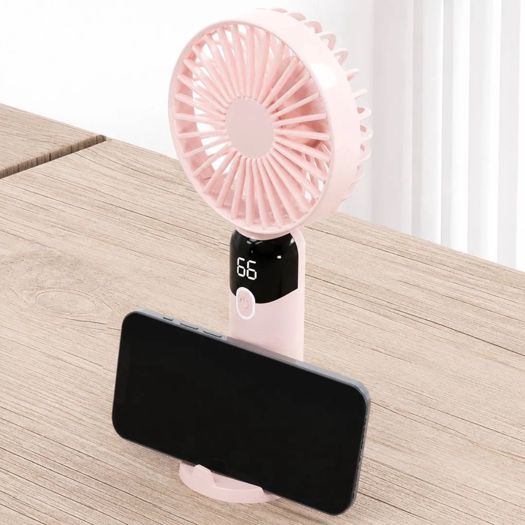 Porodo Lifestyle Chillo Flex Portable Handheld Fan Pink — İdman və istirahət, Bakı (2)
