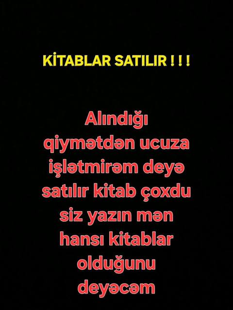 Məhsul: Kitablar Təsvir: - Müxtəlif mövzularda çoxlu sayda kitab — Bakı