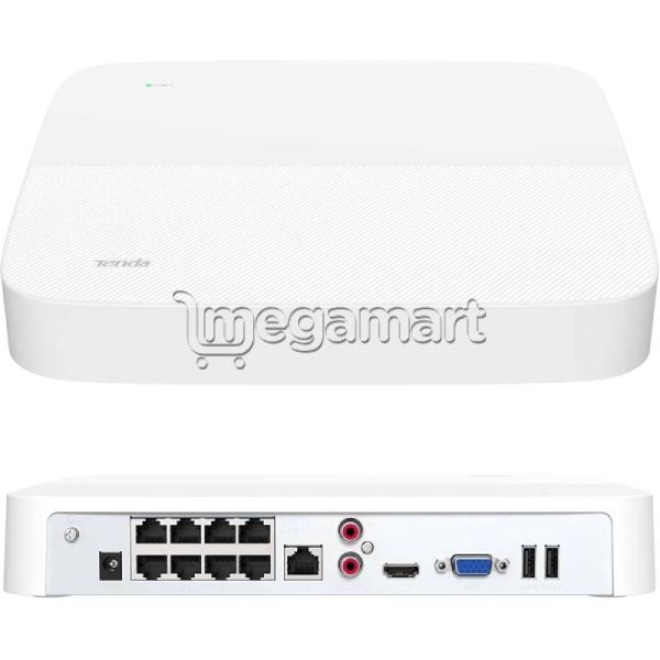 8 Kanal PoE HD Şəbəkə Video Qeydiyyatçı Tenda 4K UHD, H.265 (NVR N6P-8H) — Təhlükəsizlik sistemləri, Bakı (2)