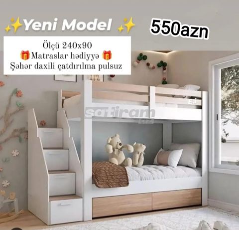 Ikimertebeli carpayi — 550 ₼ · Bakı · Bəşikləri Ikimertebeli carpayi — Bakı