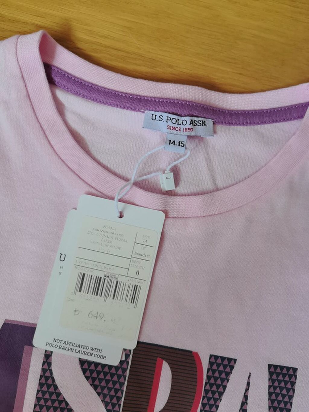 U.S. Polo Assn. qız uşaqları üçün pijama dəsti - Brend: U.S. Polo — Ev paltarı, Bakı (2)