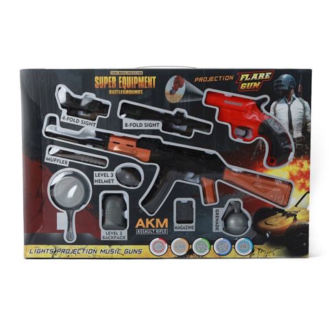Oyuncaq silah Pubg AKM, plastik, 47x30 sm — Bakı
