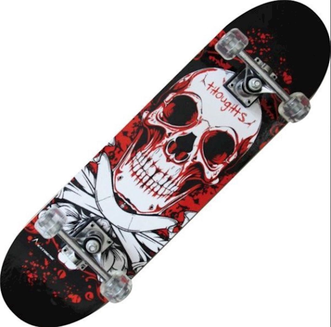 Skeytbord Nextreme Tribe Pro Bloody Skull, qara, qırmızı — Mallar, Bakı