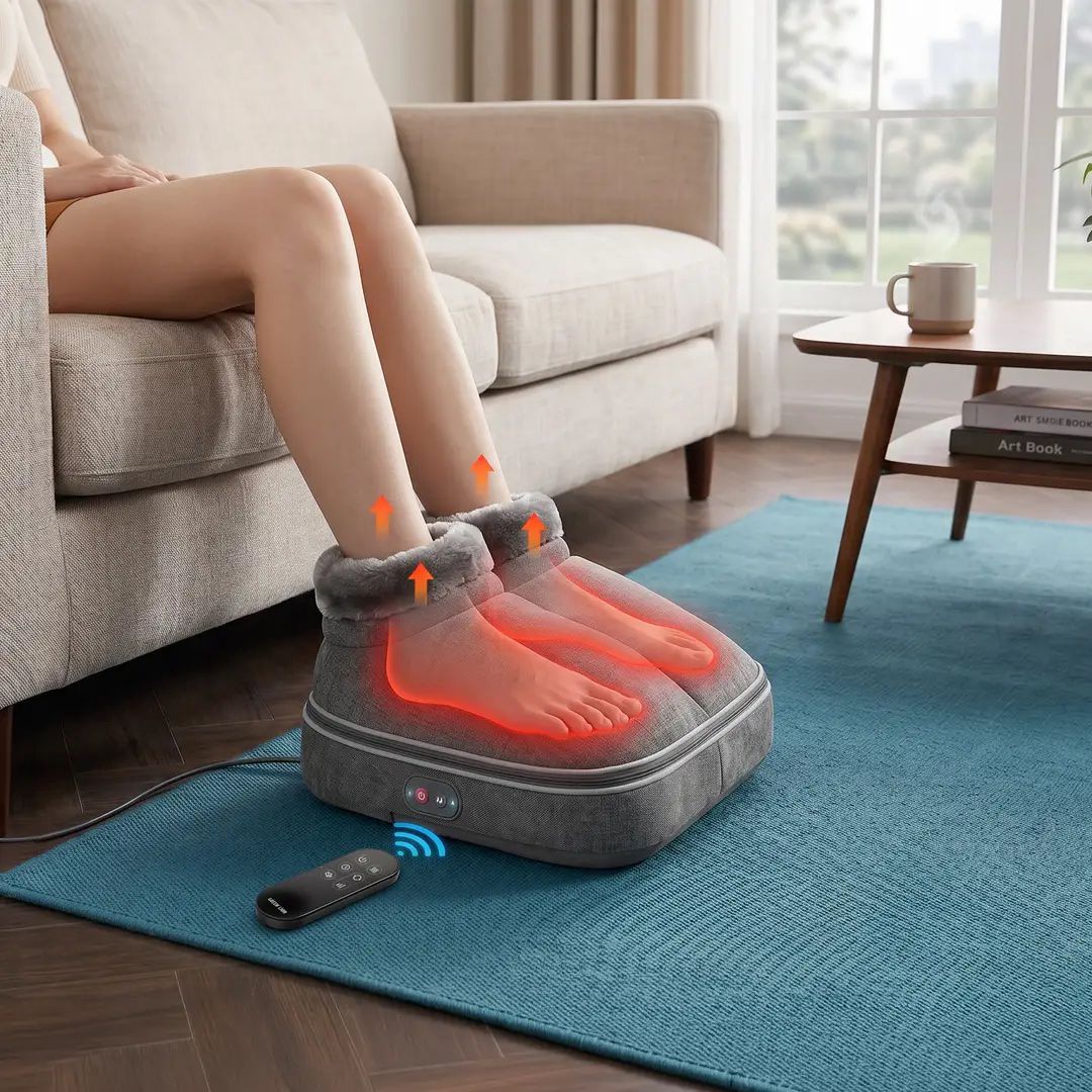 Green Lion Foot Care Pro Shiatsu Foot Massager Grey — Masaj aparatları, Bakı (2)